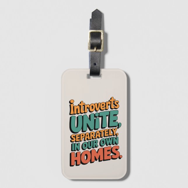 Introvertidos Uníos... En nuestra propia etiqueta  (Anverso vertical)