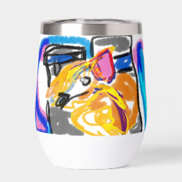 Inu shiba en la ciudad