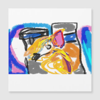 Inu shiba en la ciudad