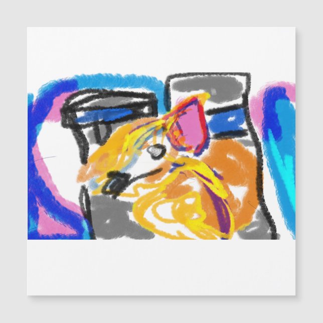 Inu shiba en la ciudad (Anverso)