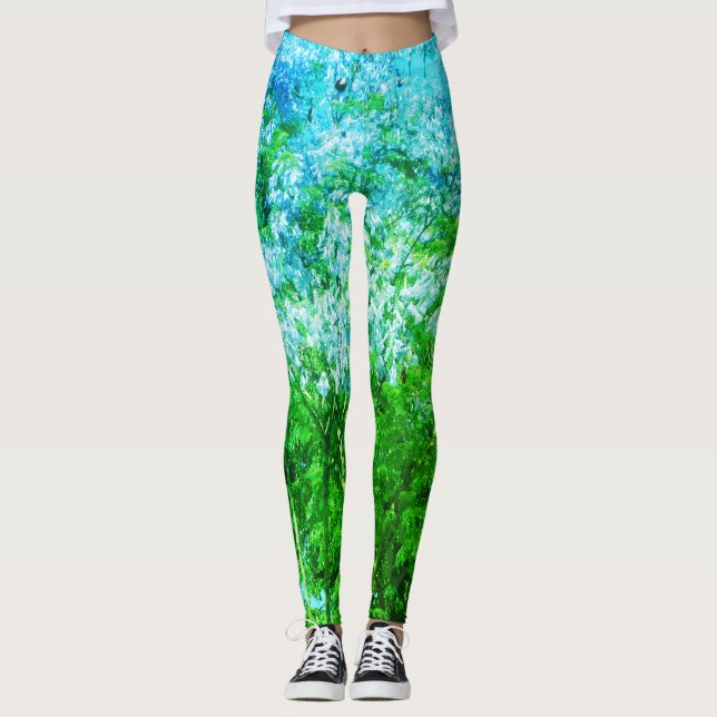 Inusual diseño de las leggings extensas de la muje (Anverso)