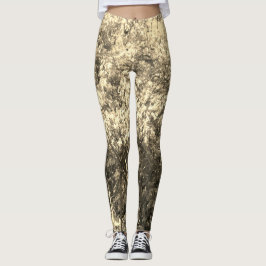 Inusual diseño de las leggings extensas de la muje