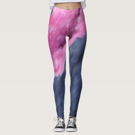 Inusual diseño de las leggings extensas de la muje