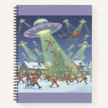 Invasión de alienígenas de Navidad, Cuaderno espir