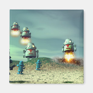 Invasión de robots desde arriba del imán V2