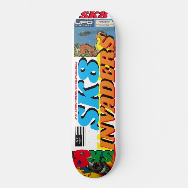 INVASORES DEL SK8  JMT 8 1/4" Tabla de Skateboard (Anverso)