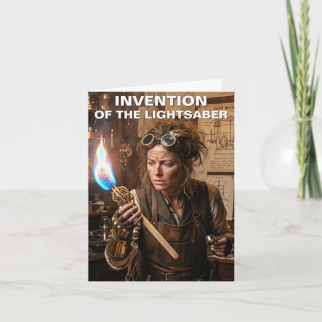 Invención de la Tarjeta de Felicitación de Sable d (Anverso)
