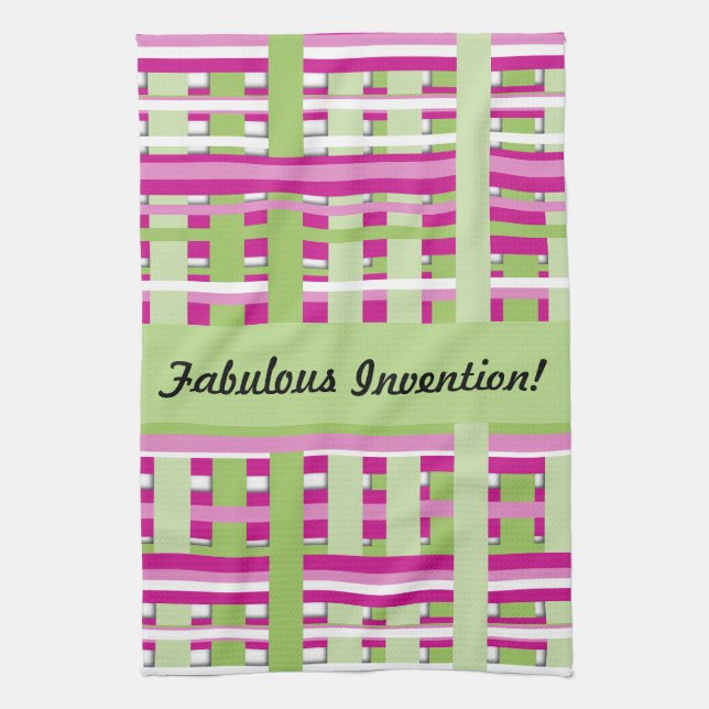 Invención fabulosa - Toalla de té de algodón (Vertical)
