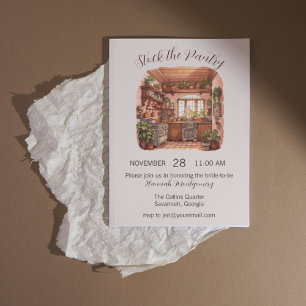 Inventario de la despensa, invitación a la ducha d