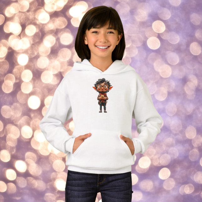 Inventor Navidades Elf Chica Hoodie (Subido por el creador)