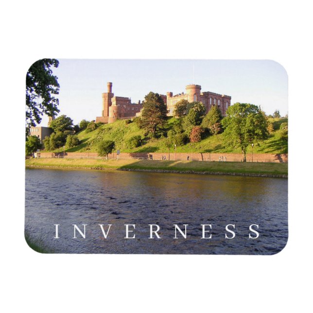 Inverness Castle ver imán de nevera (Horizontal)