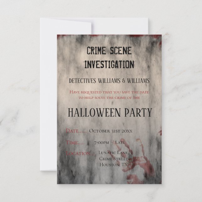 Investigación de Escenas Criminales Halloween Guar (Anverso)