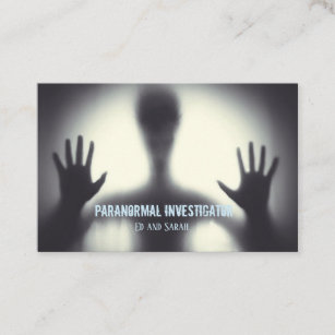 Investigador paranormal La tarjeta de visita más a