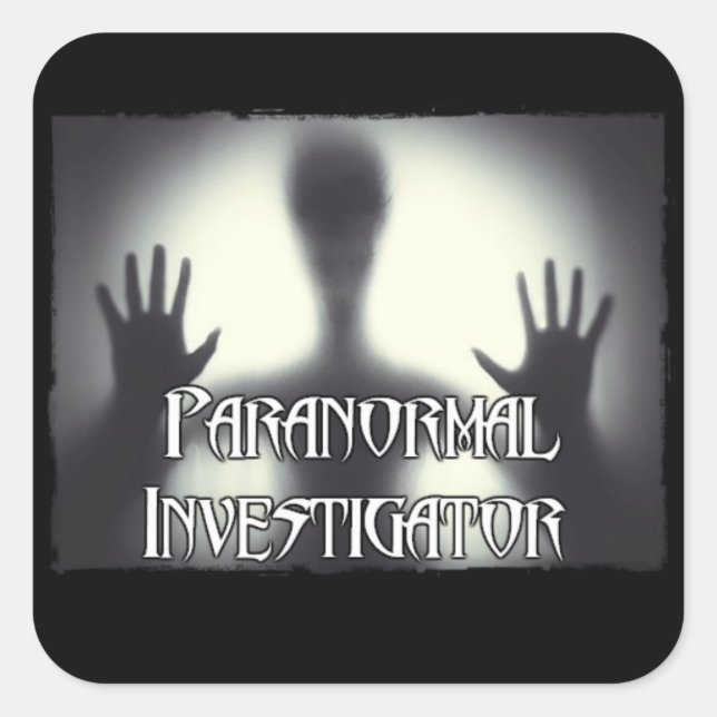 Investigador paranormal Pegatinas fantasma (Anverso)