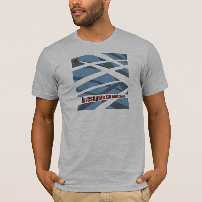 "Investigue camiseta de Chemtrails" (Anverso)