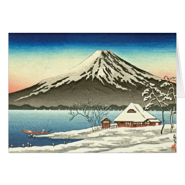 Invierno 1890 del monte Fuji (Anverso (Horizontal))