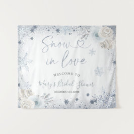 Invierno Copo de Nieve Ducha de Novias Tapiz De Bi