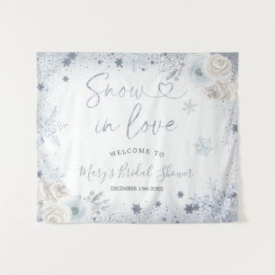 Invierno Copo de Nieve Ducha de Novias Tapiz De Bi