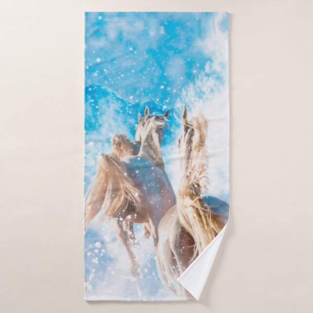 INVIERNO DE ARABIA HORSE (Toalla de baño)