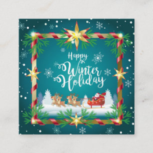 ¡Invierno de la invitación hola! Navidad y Año