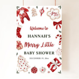 Invierno de navidades Bienvenidos a Baby Shower