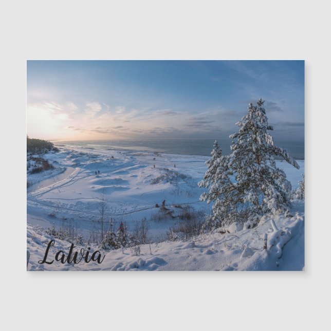 Invierno de nieve Costa del Mar Báltico (Anverso)