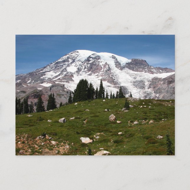 Invierno de postales de esquí de montaña (Anverso)