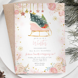 Invierno de Sleigh Onederland 1ª invitación de cum
