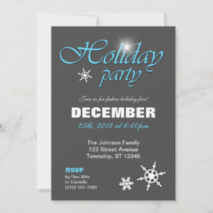 Invierno elegante con invitaciones de fiesta de va