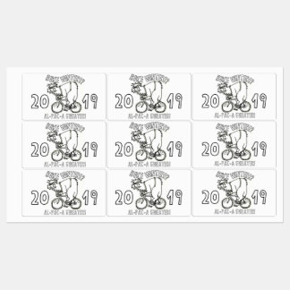 Invierno en bicicleta 2019 Pegatina de suéter alpa