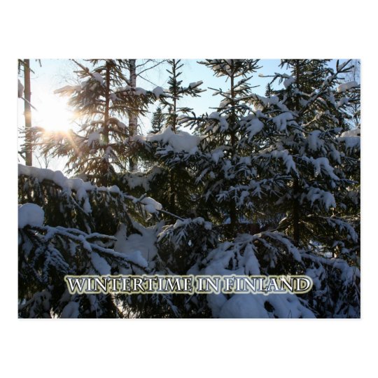 Invierno en Finlandia Postal