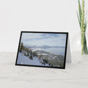 Invierno en la canción de Tahoe- de la tarjeta de