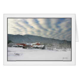 Invierno en la granja de Irlanda