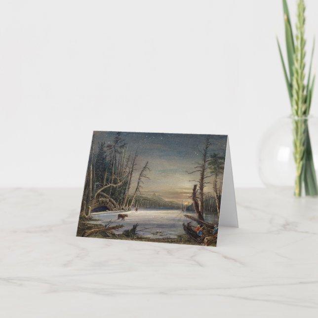 INVIERNO EN LA TARJETA DE NAVIDAD DE CATSKILLS (Anverso)