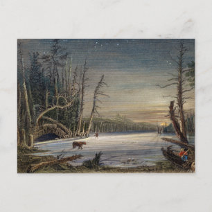 INVIERNO EN LA TARJETA DE NAVIDADES DE CATSKILLS