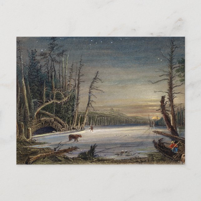 INVIERNO EN LA TARJETA DE NAVIDADES DE CATSKILLS (Anverso)