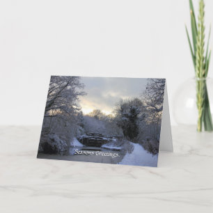 Invierno en la tarjeta del canal de Basingstoke