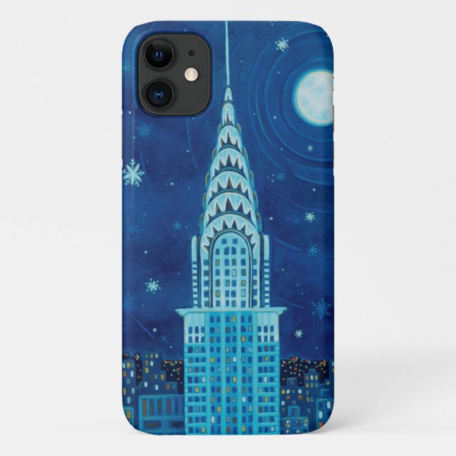 Invierno en Nueva York Funda de iPhone 6 (Reverso)