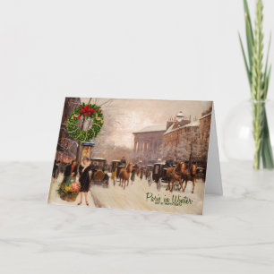 Invierno en París Vieja Navidad