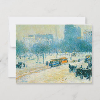 Invierno en Union Square de Frederick Childe Hassa