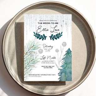 Invierno escarpado - Plata - Invitación a ducha de