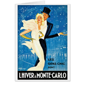 Invierno europeo del vintage en el viaje de Monte