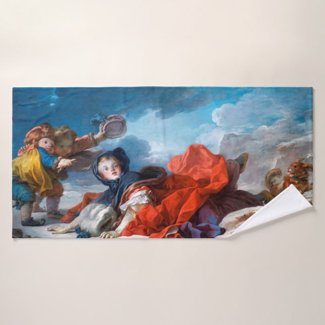 Invierno, Fragonard (Toalla de baño)