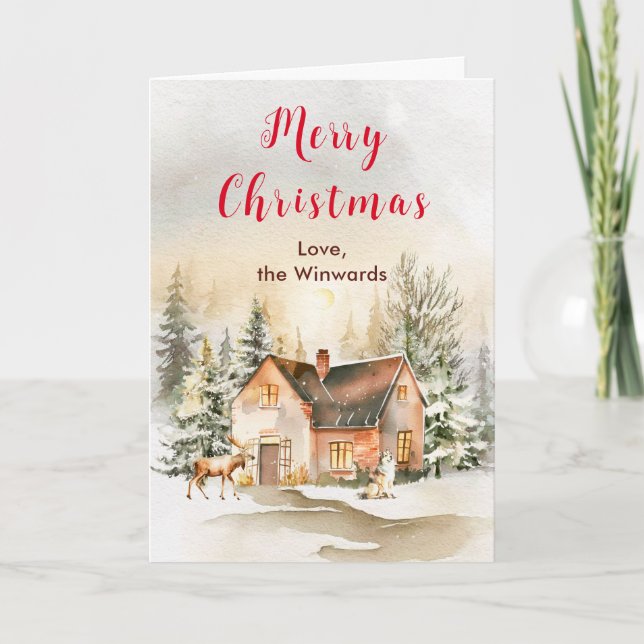Invierno Holiday Cottage Feliz Navidad (Anverso)