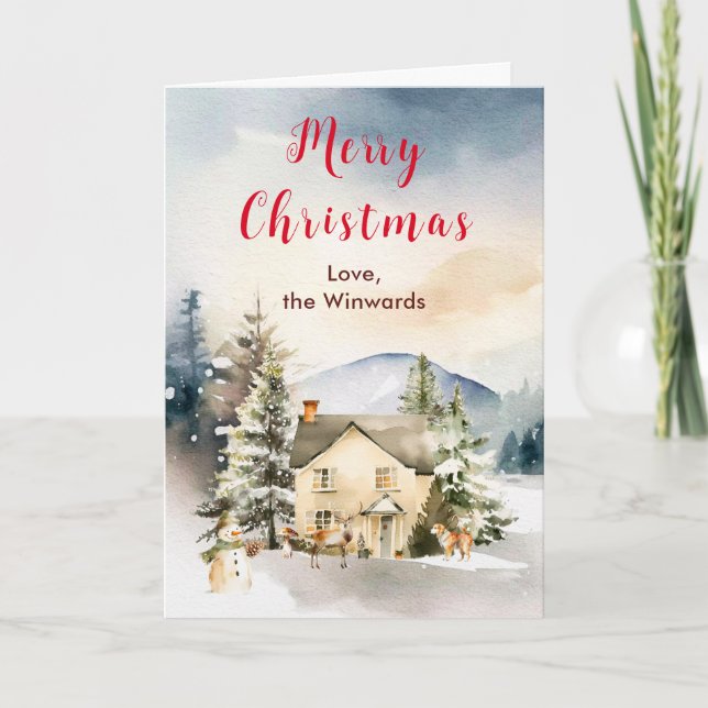 Invierno Holiday Cottage Feliz Navidad (Anverso)