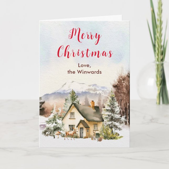 Invierno Holiday Cottage Feliz Navidad (Anverso)