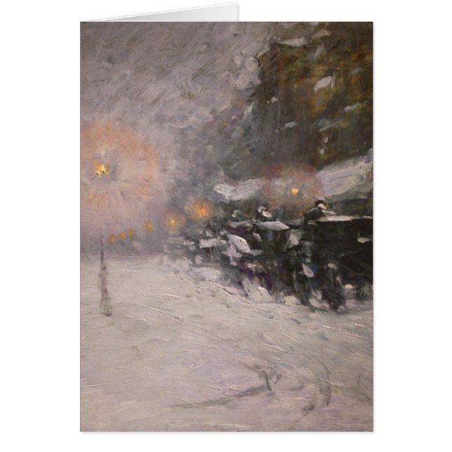 Invierno, medianoche - Childe Hassam (Frente)
