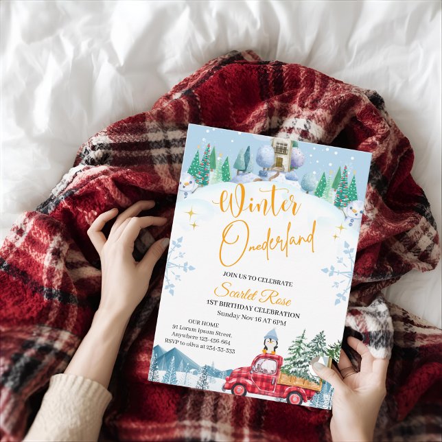 invierno onederland 1er cumpleaños invitaciones (Subido por el creador)