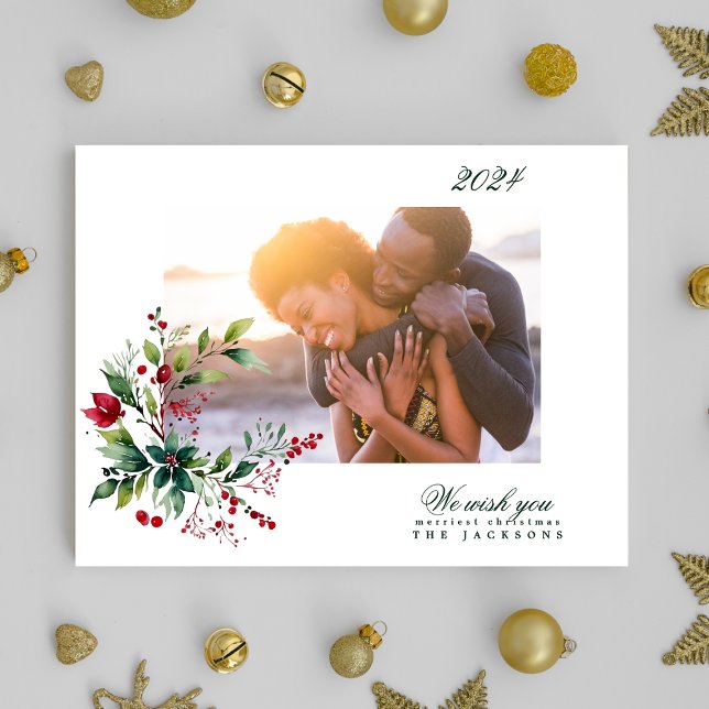 Invierno Orgánico Azul Natural Feliz Navidad Foto (Subido por el creador)