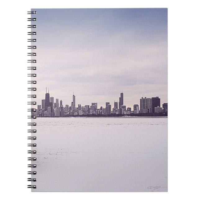 invierno precioso Chicago - cuaderno (Frente)